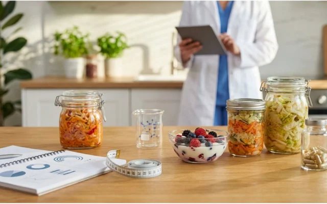Saúde Intestinal e Controle de Peso: O Que a Ciência Realmente Diz Sobre Probióticos, Fibras e Metabolismo